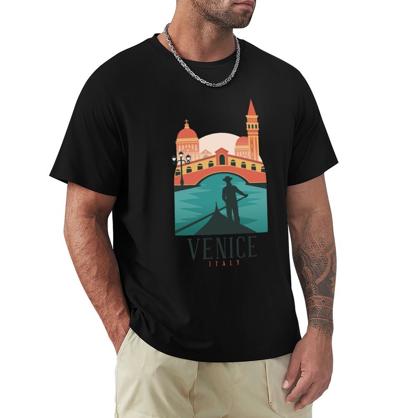 Men'S Fashion Venice Italy - Venice Italy T-Shirt Summer Fashion Casual