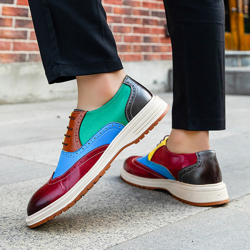 Men'S Fashion For Wedding - Fashion New Gentleman Colours Pointed Oxford