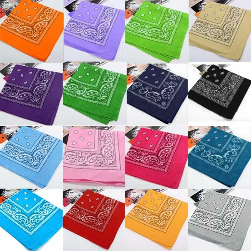 Men Fashion Hair Style - 3/6pcs Hip Hop Bandana 23 Styles