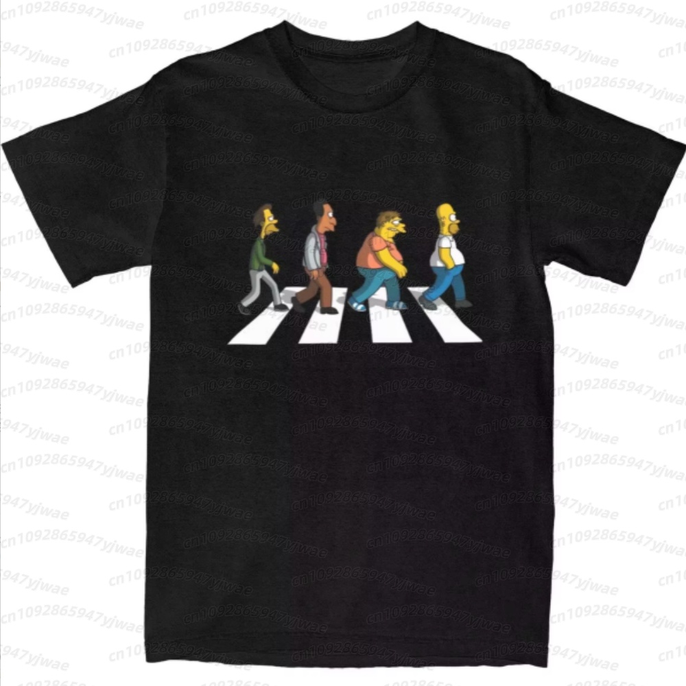 Men'S Fashion Undershirt - 2026 men Simpsons Dad Sidewalk short