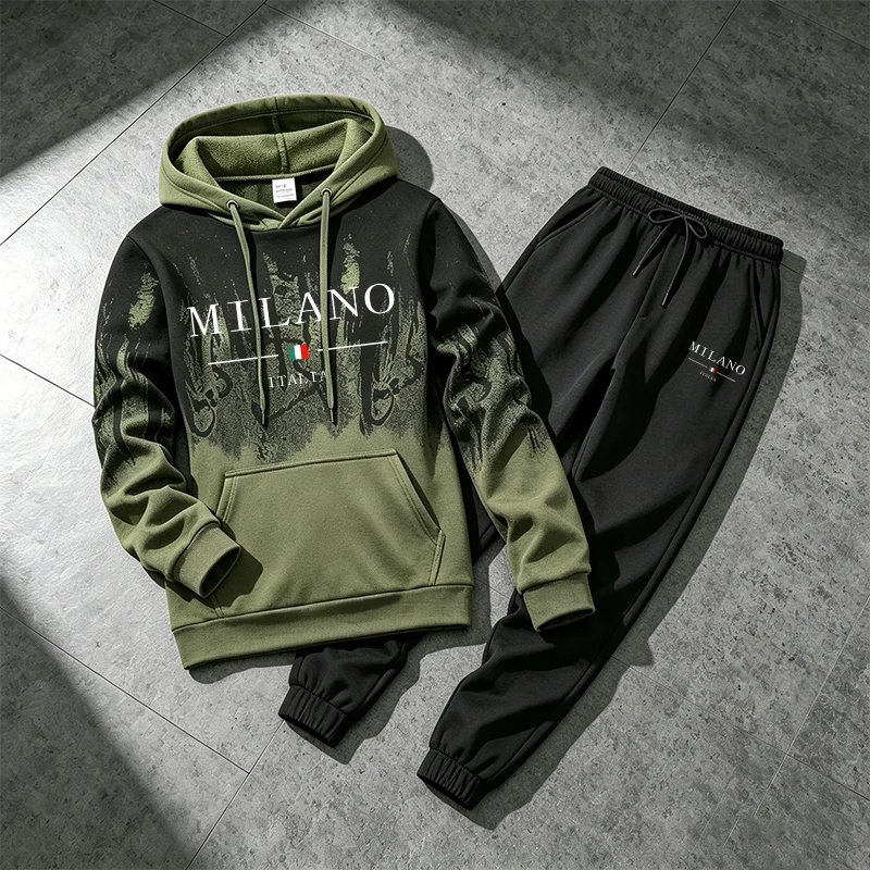 Italy Fashion Sportswear 2pcs  – Men'S Fashion Usa recenzja i cena