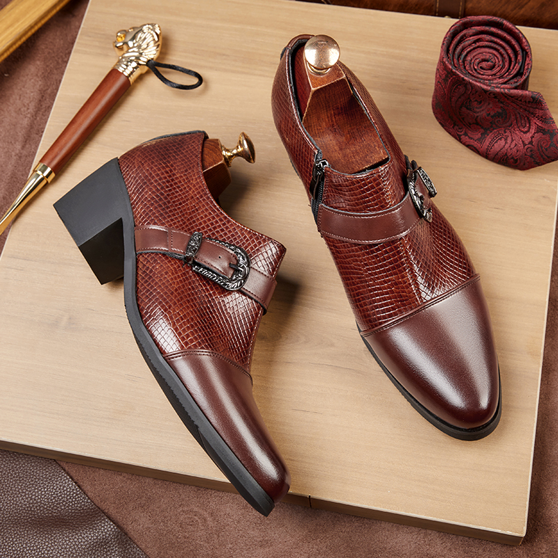 Vintage Style Men's High Heel  – Men'S Fashion For Wedding recenzja i cena