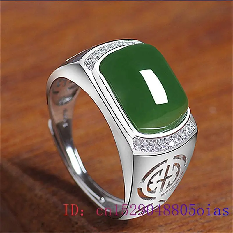 Green Jade Ring Gifts Fashion  – Men'S Fashion For Wedding recenzja i cena
