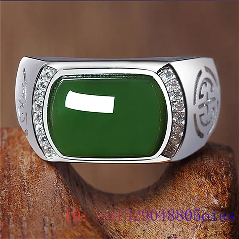 Green Jade Ring Gifts Fashion  – Men'S Fashion For Wedding recenzja i cena