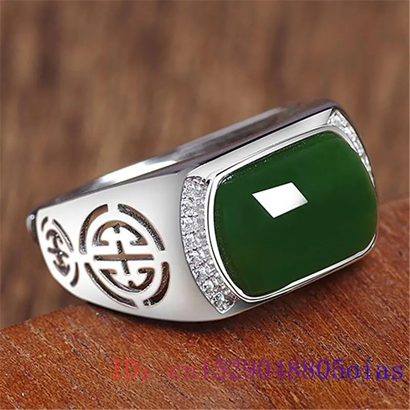 Green Jade Ring Gifts Fashion  – Men'S Fashion For Wedding recenzja i cena