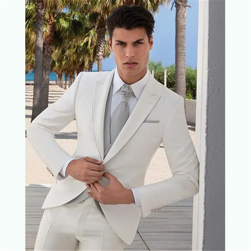 Fashion White Formal Wedding M – Mens Fashion Blazer recenzja i cena