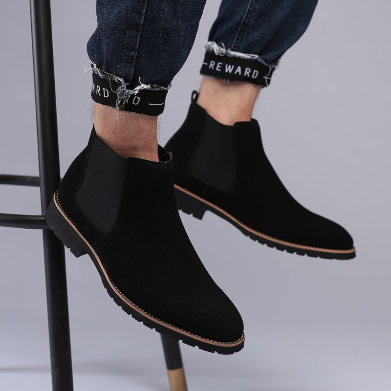 Men Ankle Boots British Style  – Chelsea Boots Men recenzja i cena