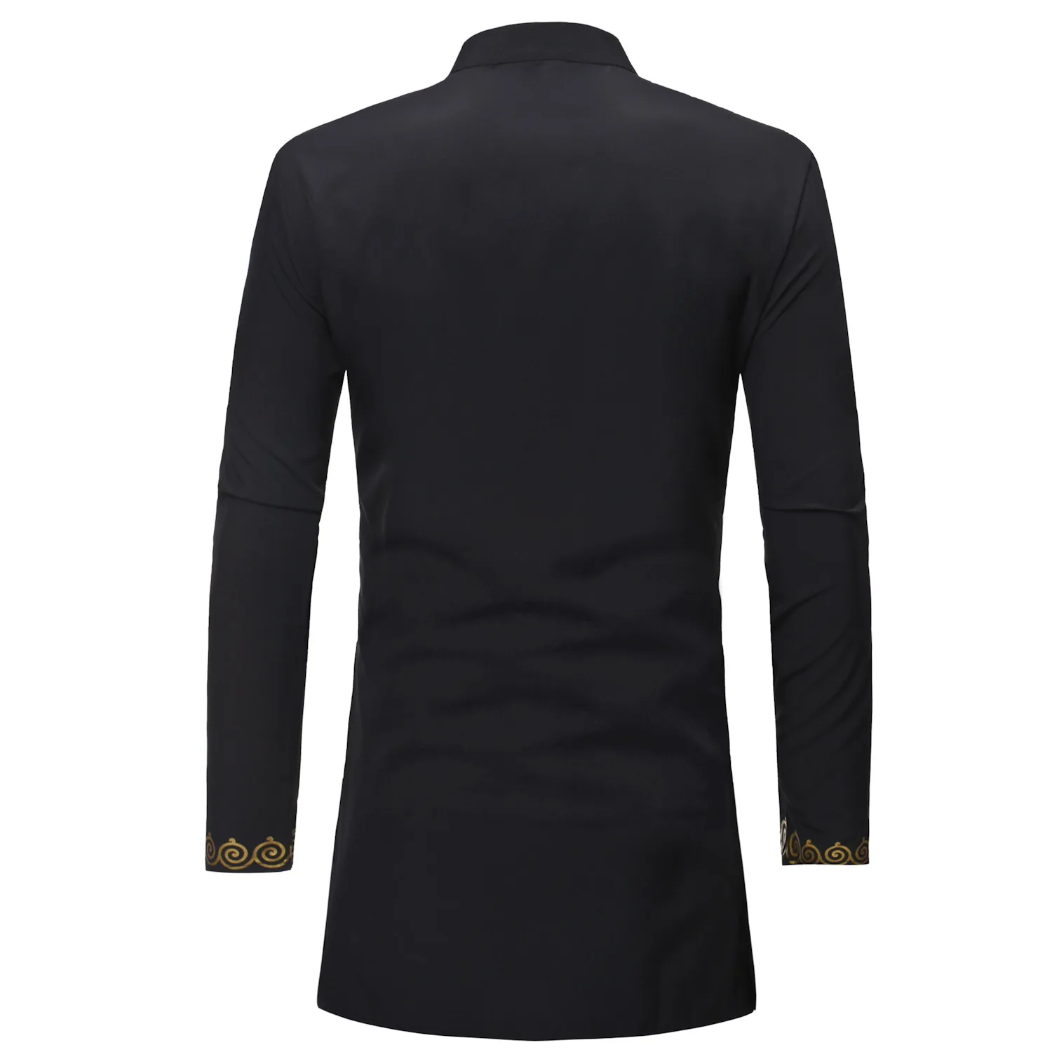Stand Collar Muslim Shirt Men  – Men'S Fashion Kurta recenzja i cena