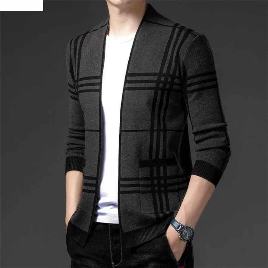 Men's Fashion Knitted Cardigan – Mens Fashion Blazer recenzja i cena