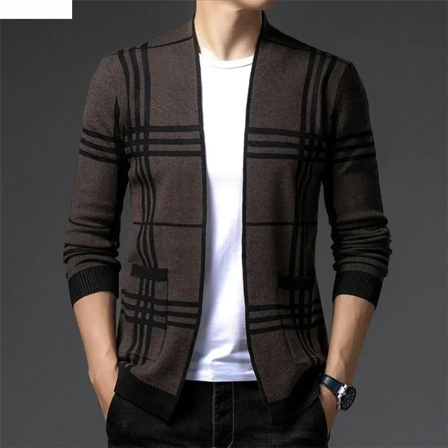 Men's Fashion Knitted Cardigan – Mens Fashion Blazer recenzja i cena