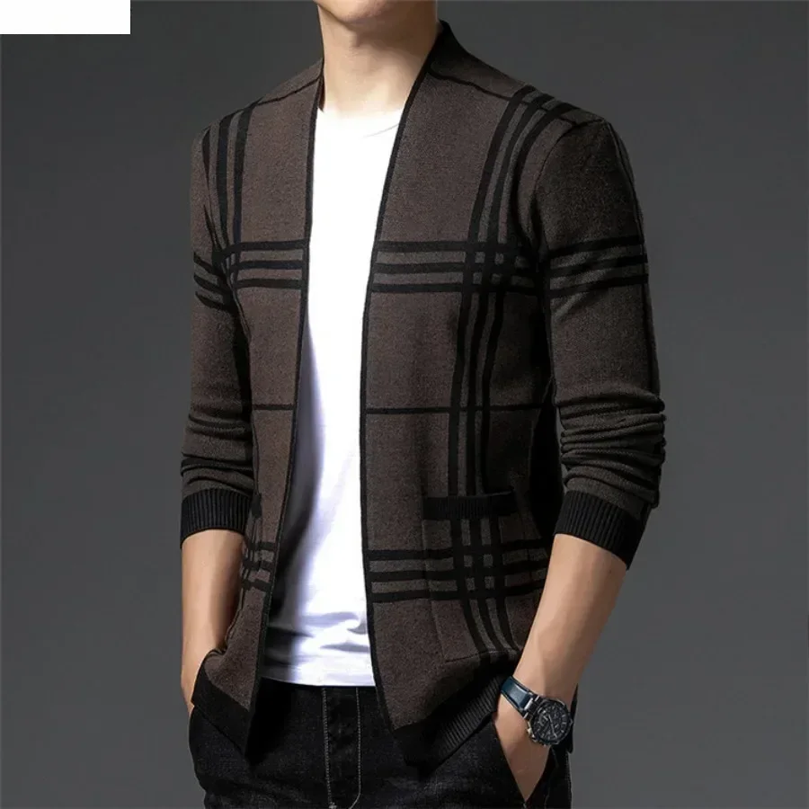 Men's Fashion Knitted Cardigan – Mens Fashion Blazer recenzja i cena