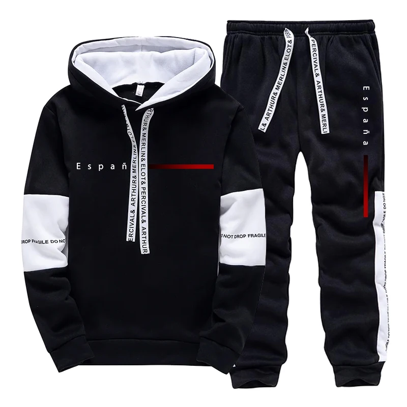 Spain Fashion Men's Set Hooded – Men'S Fashion Usa recenzja i cena