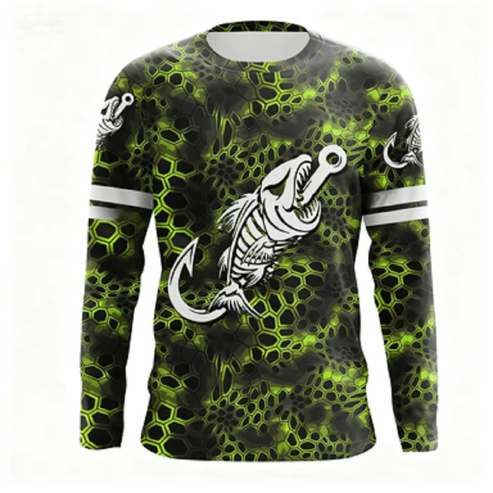 Fashionable Bass Pattern Crew  – Men'S Fashion Undershirt recenzja i cena