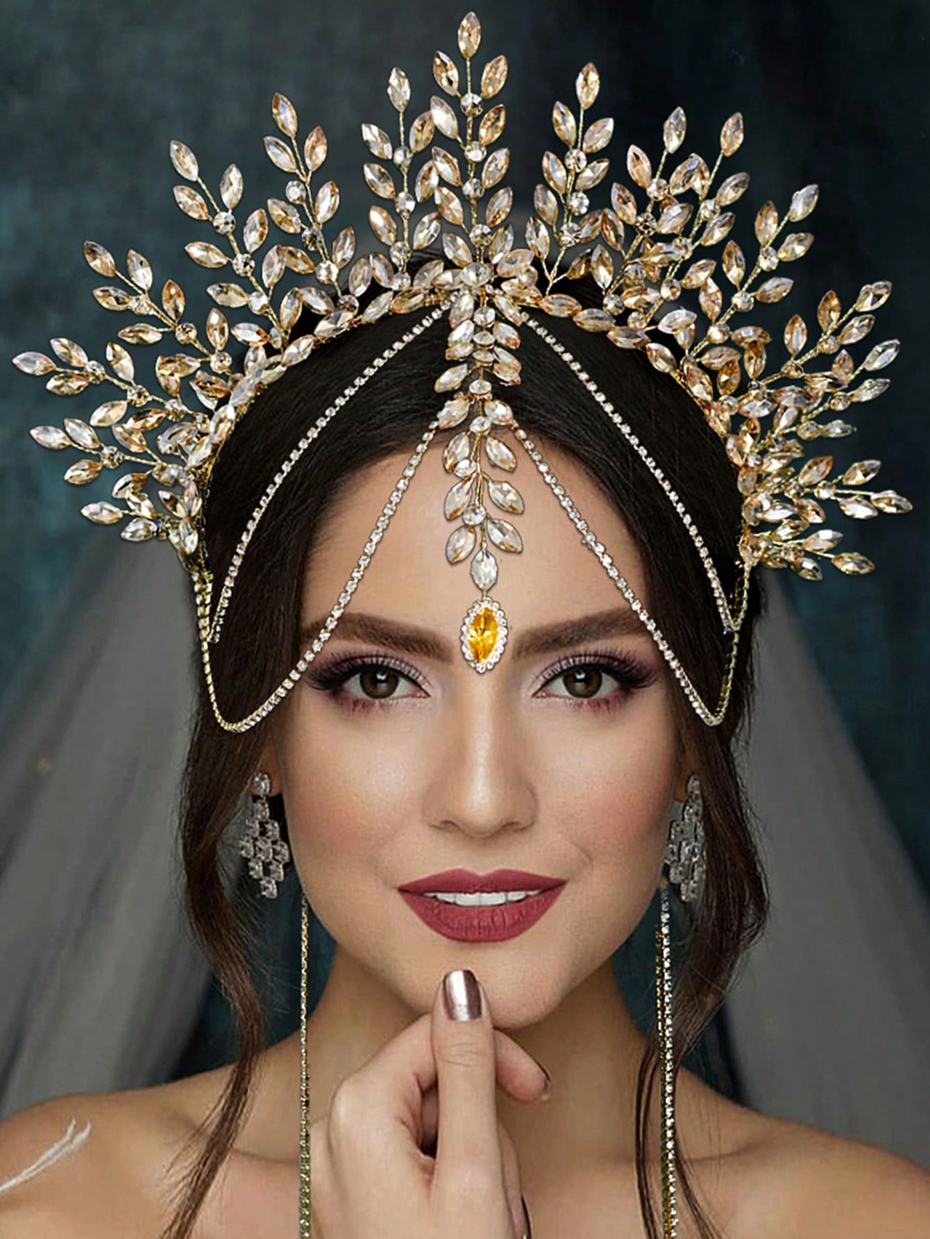 1pc Luxurious Bridal Crown Hea – Men'S Fashion For Wedding recenzja i cena