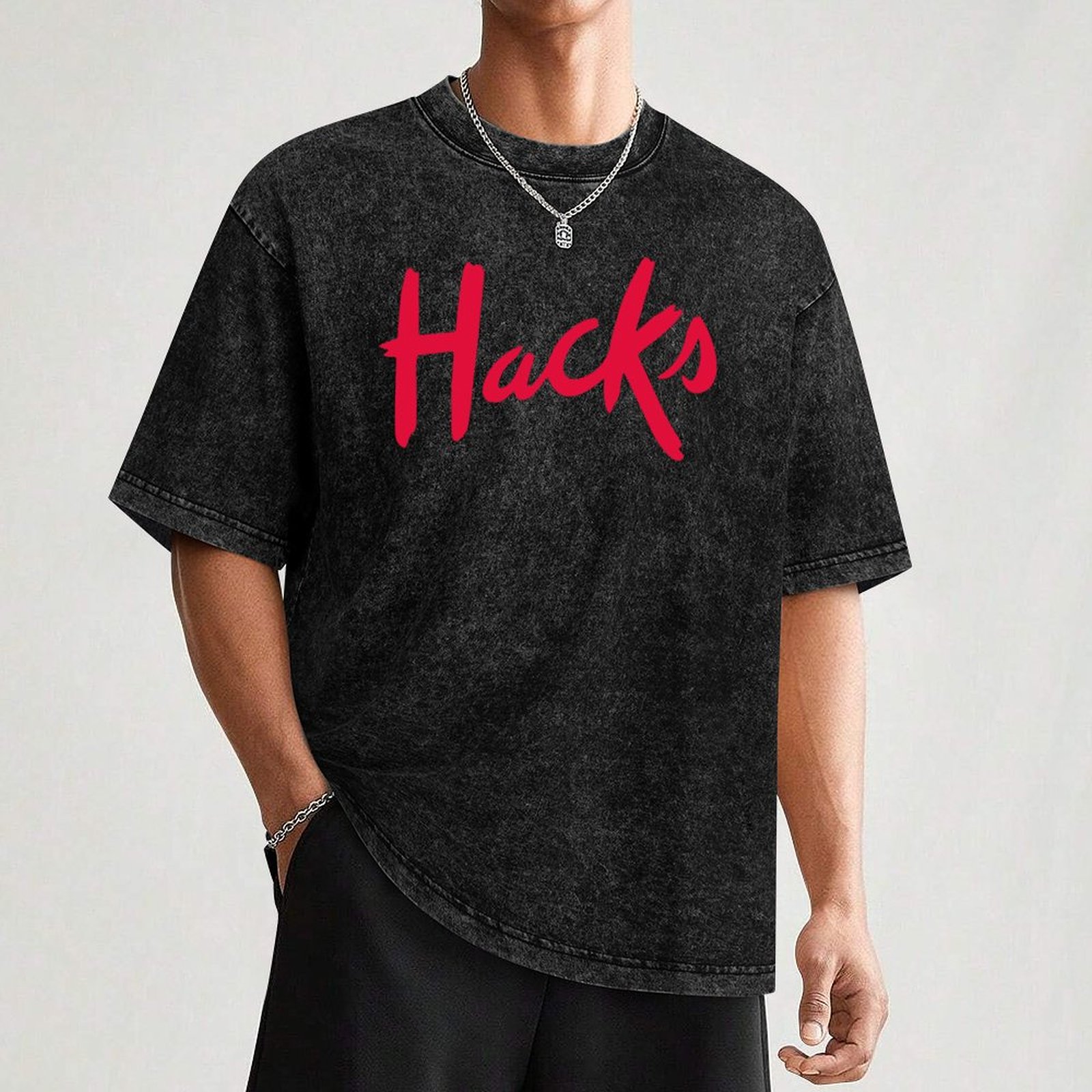 Hacks logo T-Shirt Fashion Pri – Mens Fashion Hacks recenzja i cena