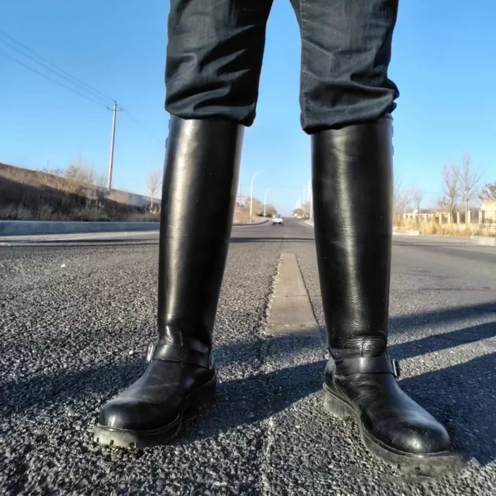 Fashion Men's Genuine Leather  – Chelsea Boots Men recenzja i cena