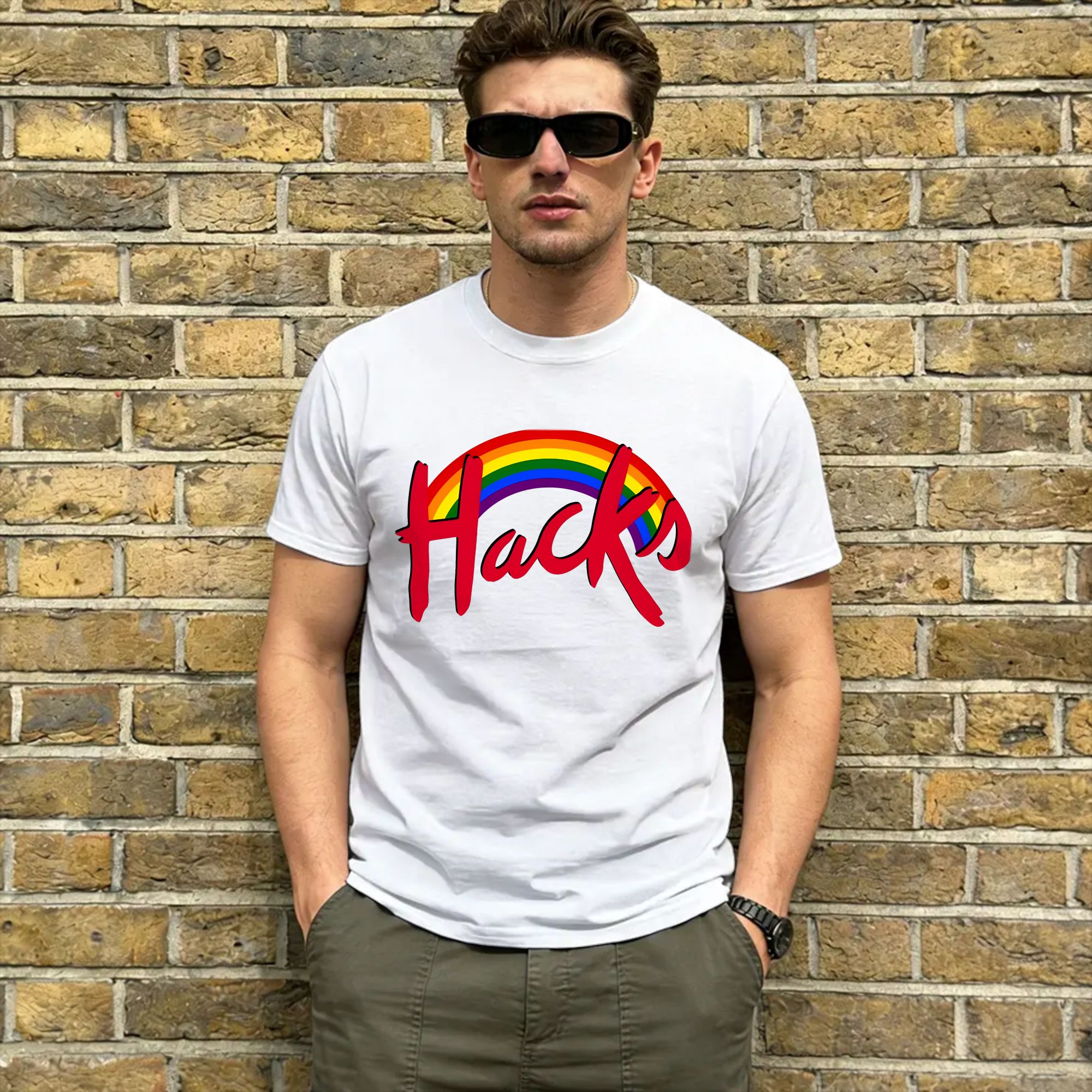 Hacks TV Show Men's T Shirt  F – Mens Fashion Hacks recenzja i cena