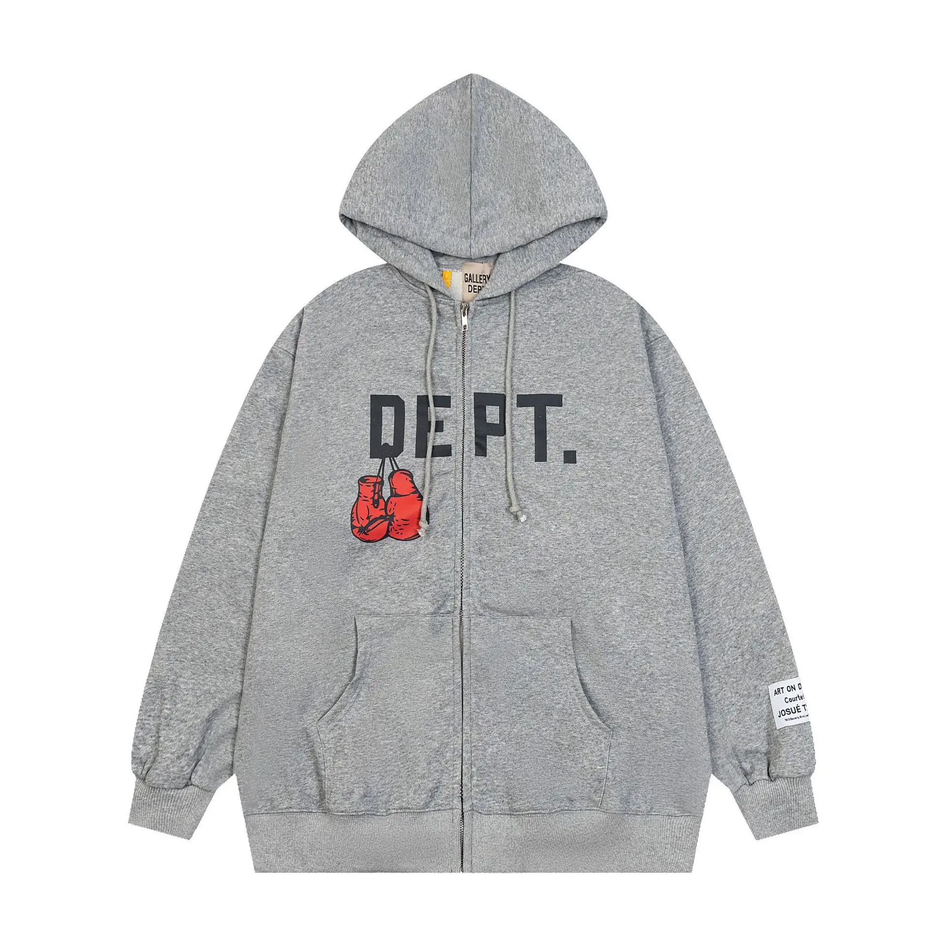 Dept Print Fashion Brand Lette – Men'S Fashion Zipper Hoodie recenzja i cena