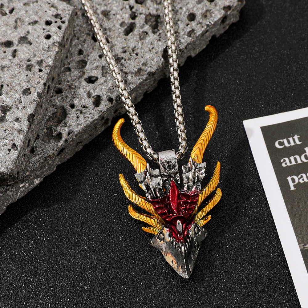 Retro Hip-Hop Evil Dragon Head – Men'S Fashion Model recenzja i cena