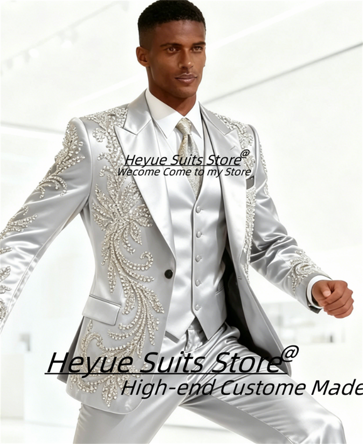High End Customized Men Suit L – Mens Fashion Blazer recenzja i cena
