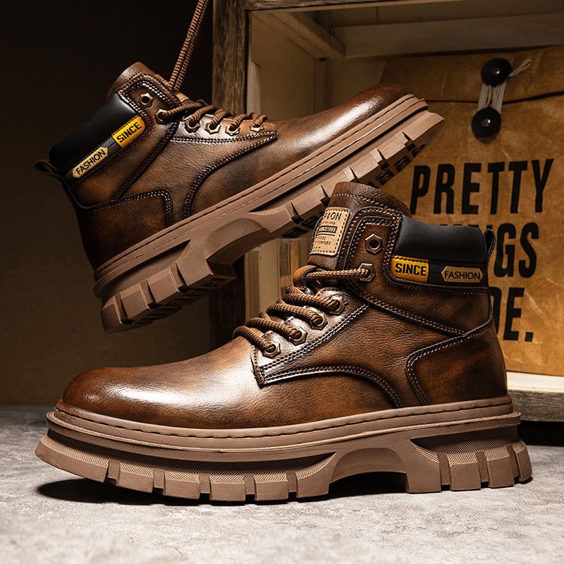 Vintage Men Platform Ankle Boo – Chelsea Boots Men recenzja i cena