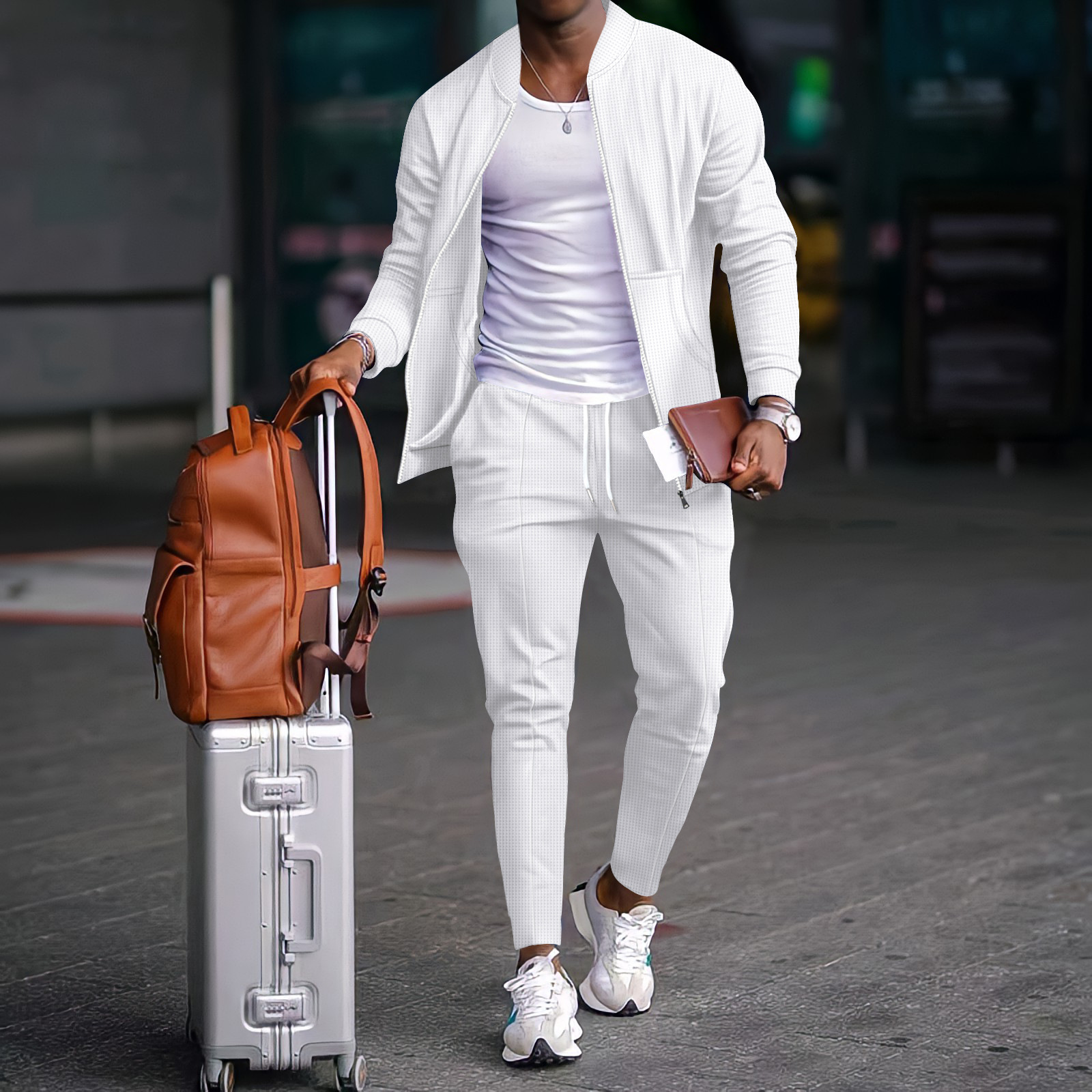 Men's Casual Blazer Set New Fa – Mens Fashion Blazer recenzja i cena