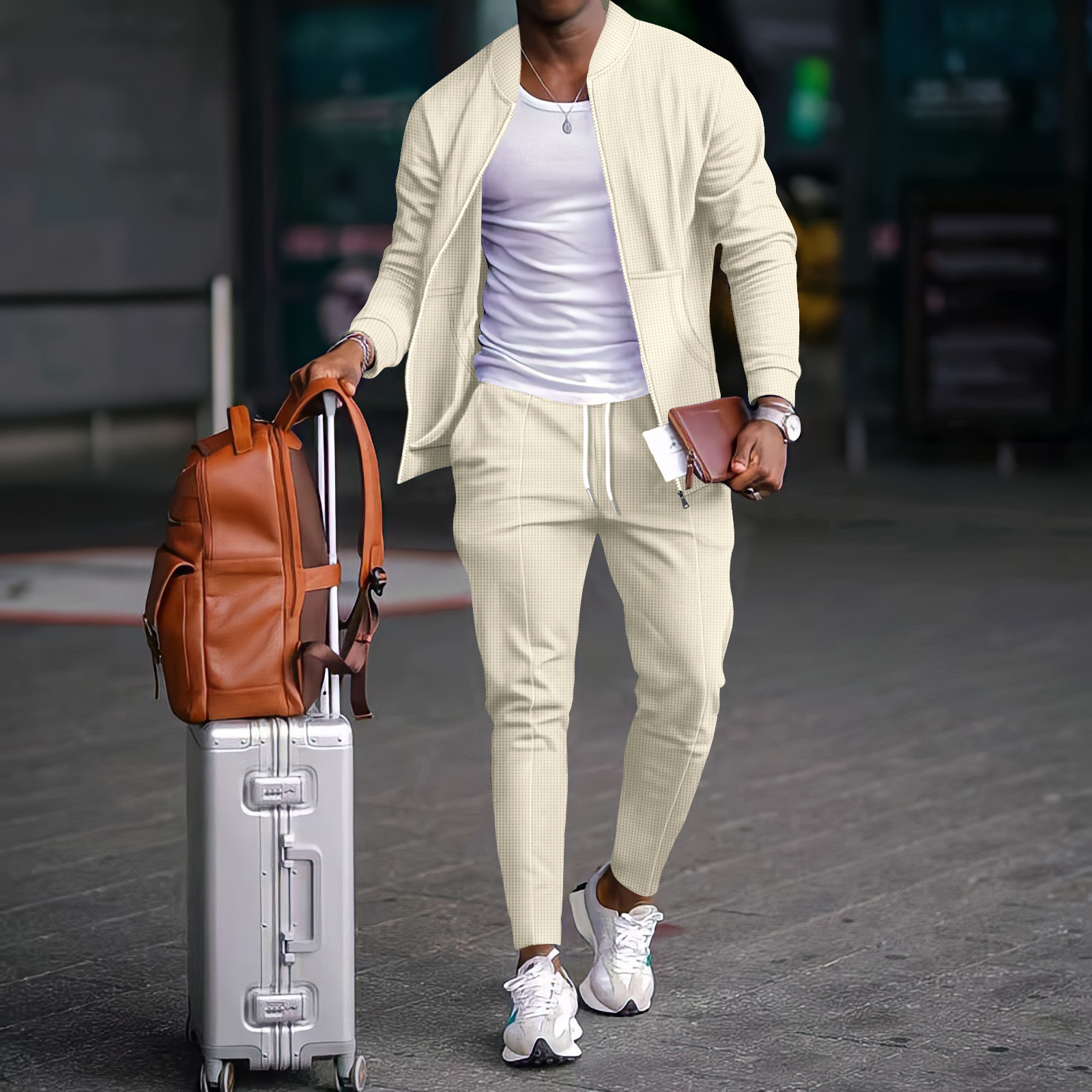 Men's Casual Blazer Set New Fa – Mens Fashion Blazer recenzja i cena
