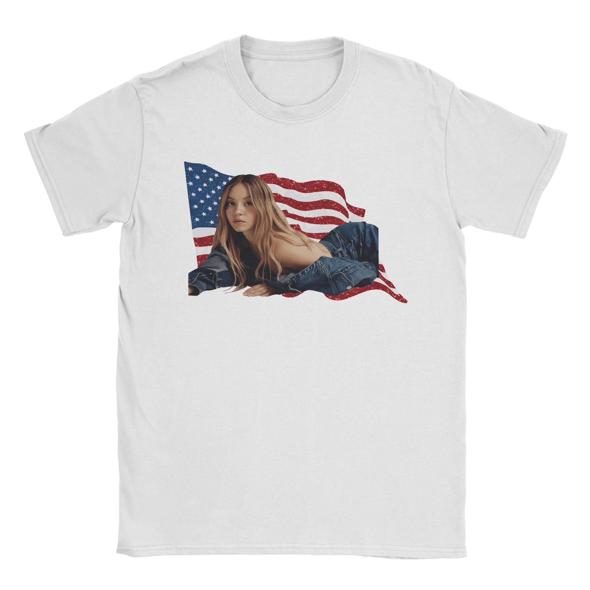 Sydney Sweeney Cotton T Shirt  – Men'S Fashion Sydney recenzja i cena