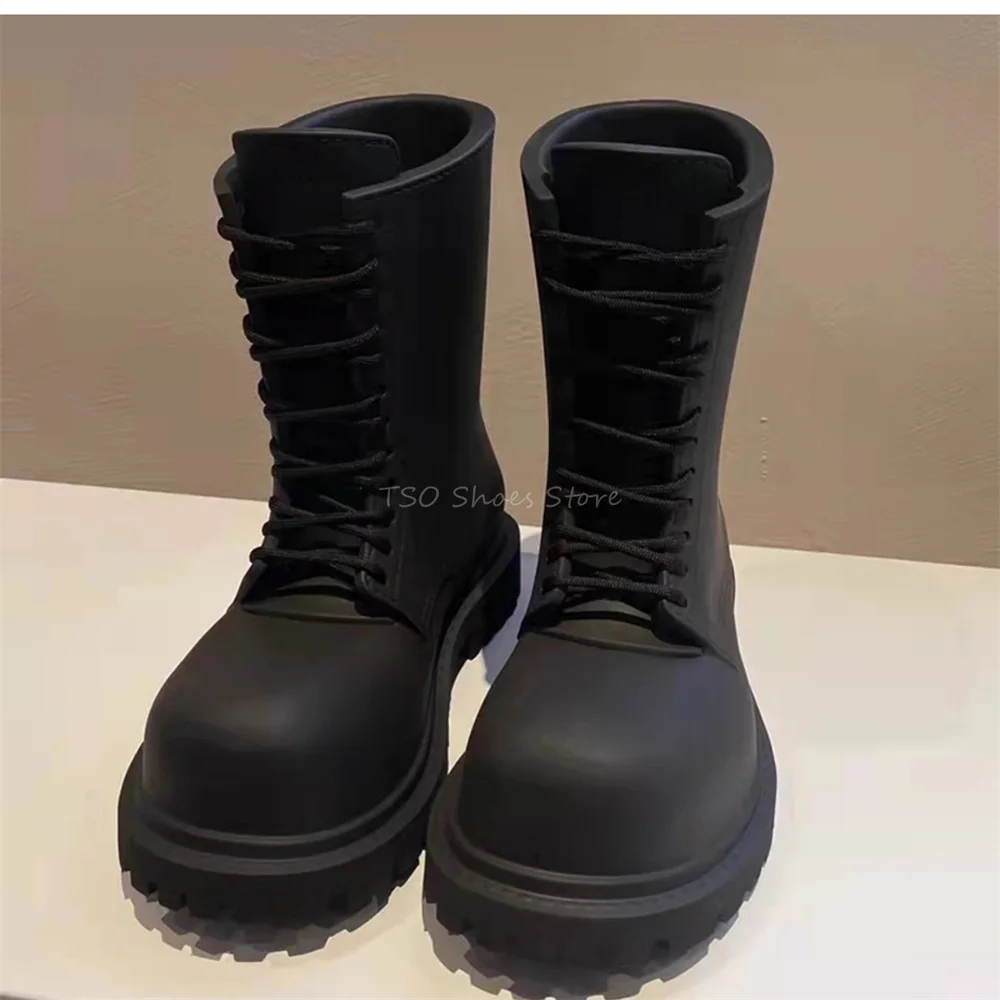 Thick Bottom Black Boots for M – Chelsea Boots Men recenzja i cena