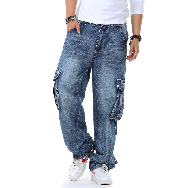 Mens Baggy Jeans Spring and Au – Men'S Fashion For Fat Guys recenzja i cena