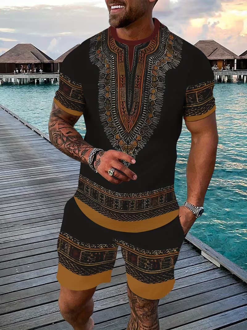 New Men's Suits African Dashik – Men'S Fashion Undershirt recenzja i cena