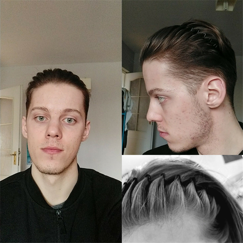 Fashion Black Metal Waved Spor – Men Fashion Hair Style recenzja i cena