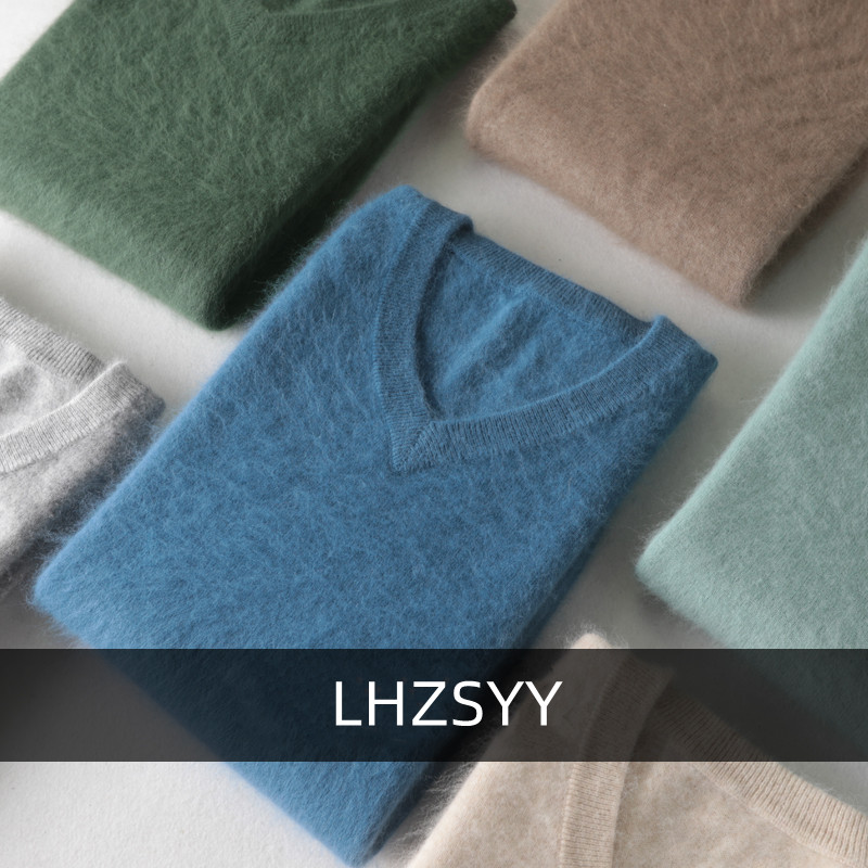 LHZSYY Men's 100% Mink Cashmer – Mens Fashion Jumpers recenzja i cena
