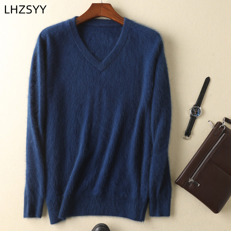 LHZSYY Men's 100% Mink Cashmer – Mens Fashion Jumpers recenzja i cena