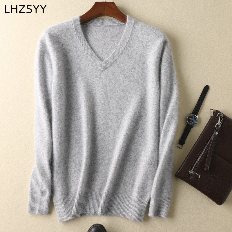 LHZSYY Men's 100% Mink Cashmer – Mens Fashion Jumpers recenzja i cena