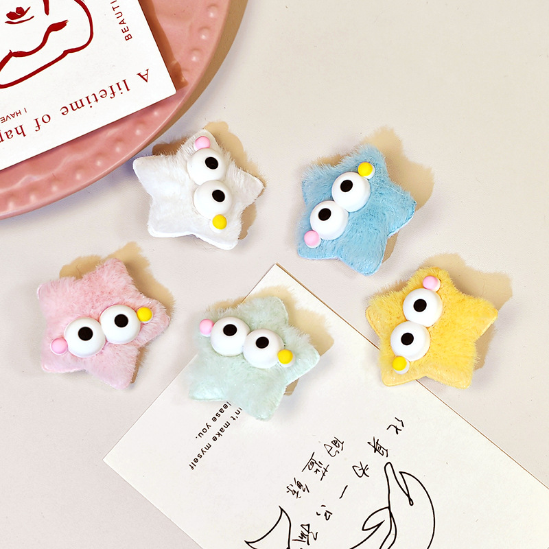 5pcs plush big eyed five point – Men Fashion Hair Style recenzja i cena