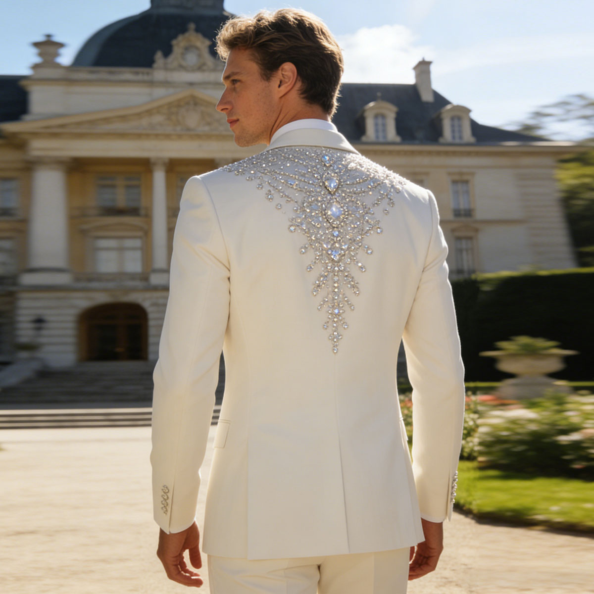 Customized Fashion Ornament Cr – Mens Fashion Blazer recenzja i cena