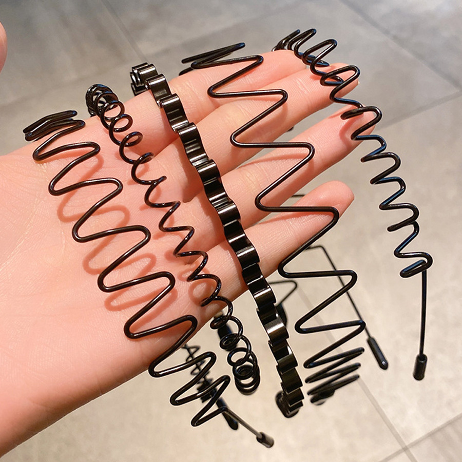 2-5Pcs Wavy Hairband Spring Ha – Men Fashion Hair Style recenzja i cena