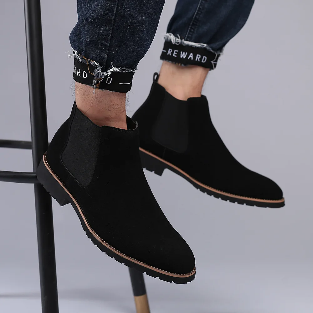 Men Ankle Boots British Style  – Chelsea Boots Men recenzja i cena