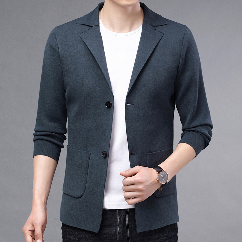 New Cardigan Men Knitwear Blaz – Mens Fashion Blazer recenzja i cena