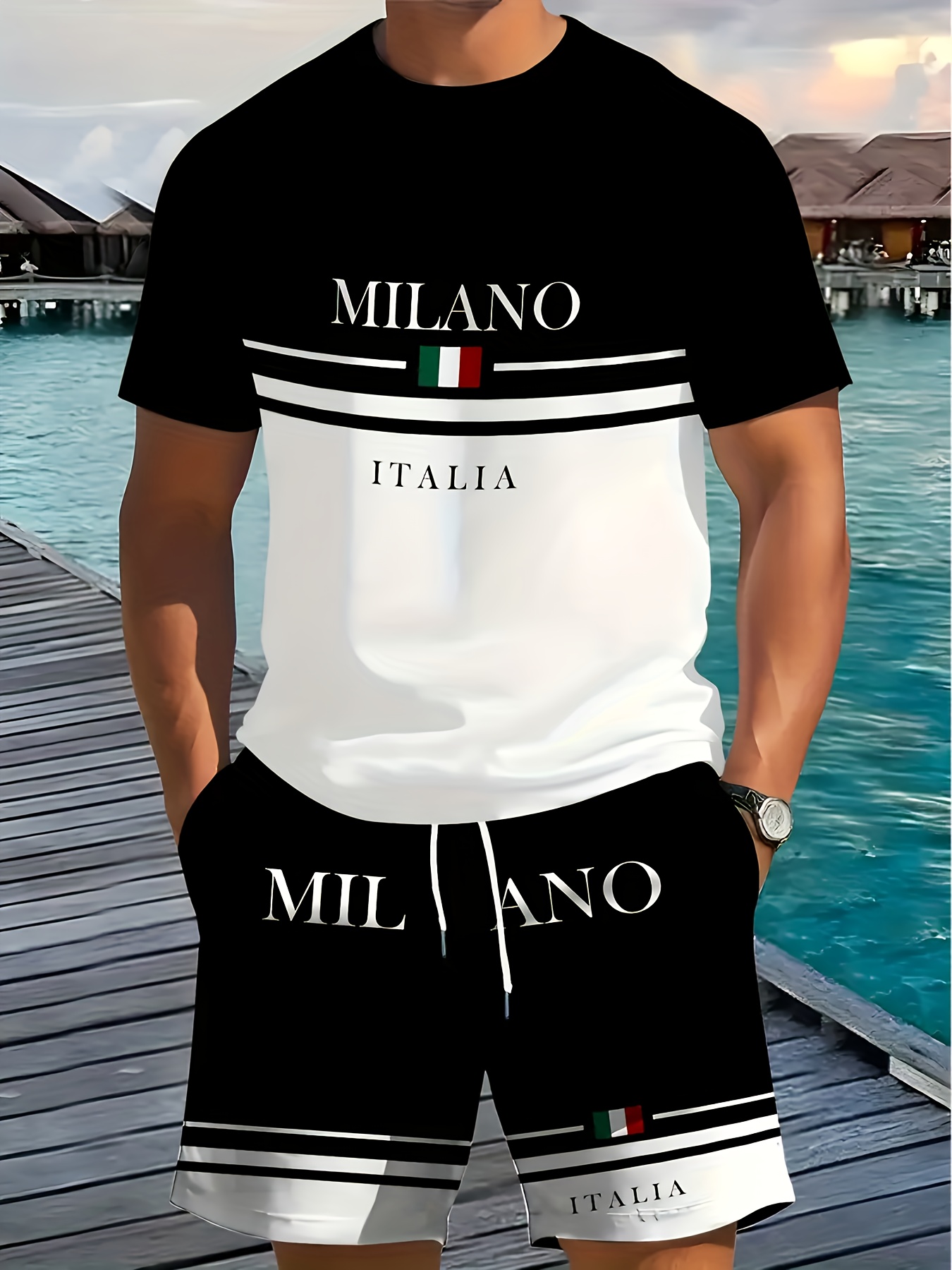 2026 Summer New Men's Short-Sl – Men'S Fashion Model recenzja i cena