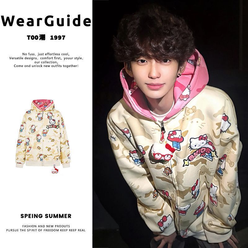Ins New Hello Kitty Bapes Camo – Men'S Fashion Model recenzja i cena