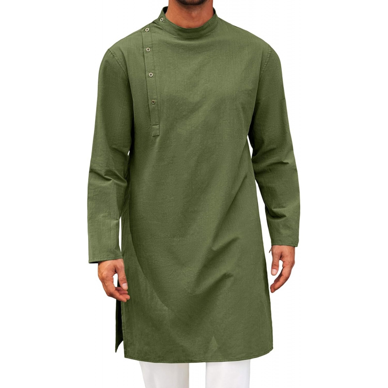Mens Kaftan Thobe Robe Long Sl – Men'S Fashion Kurta recenzja i cena