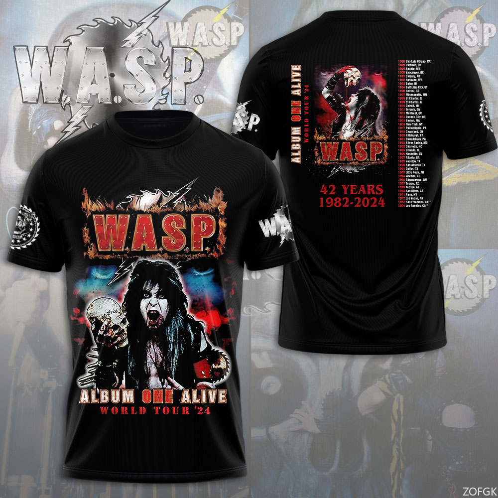W.A.S.P Rock 3D Printing T-shi – Men'S Fashion Y2K recenzja i cena