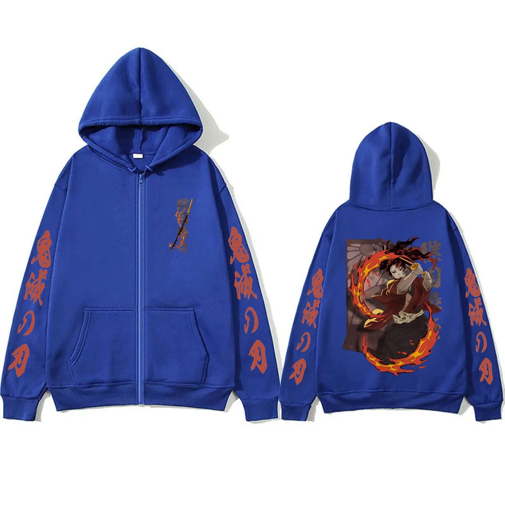 New Demon Slayer Tsugikuni Yor – Men'S Fashion Zipper Hoodie recenzja i cena