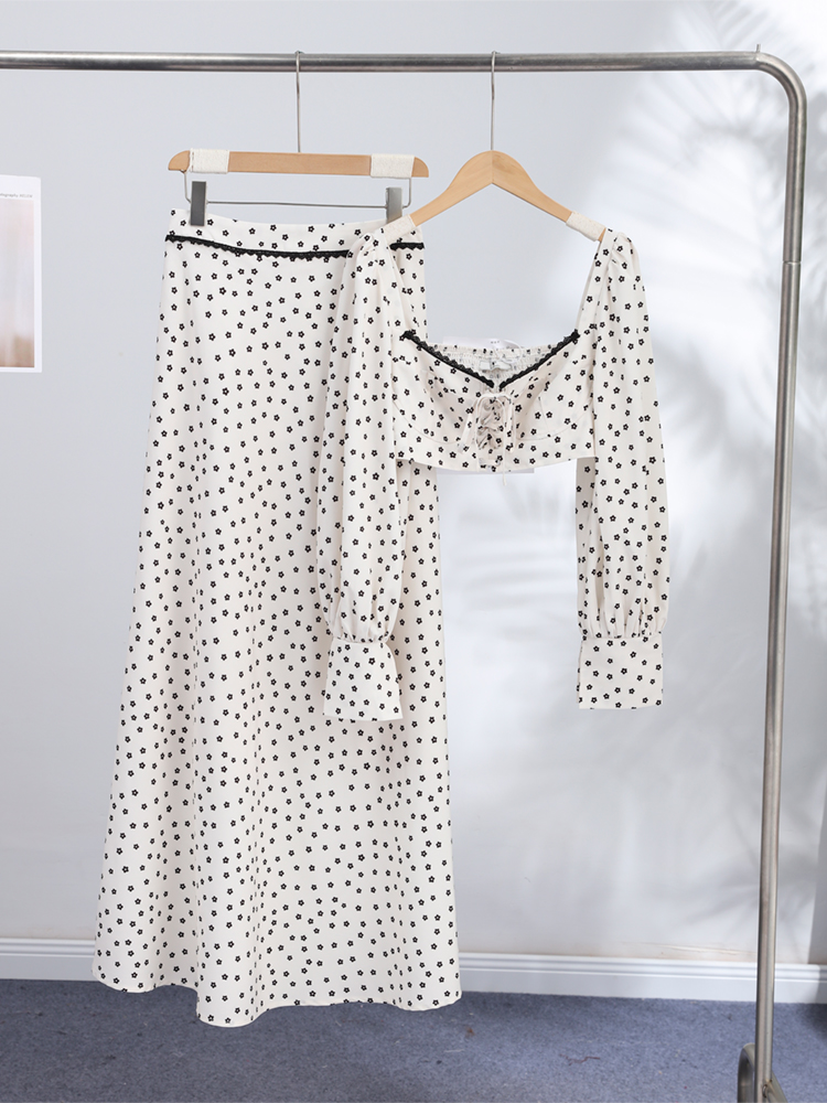 Elegant Women Floral Skirt Set – Men'S Fashion Outfits 2026 recenzja i cena