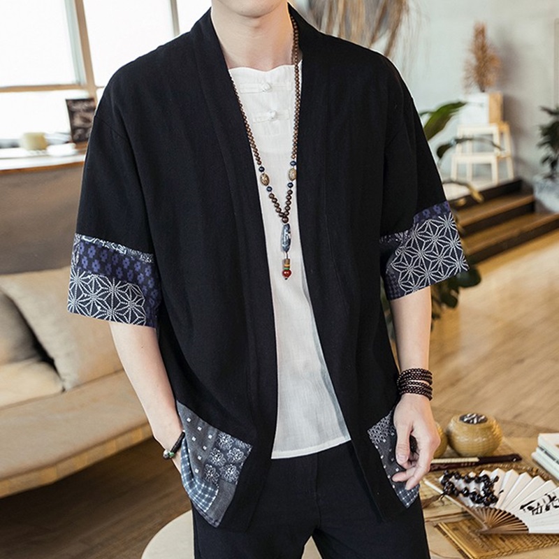 Japanese Kimono Men Cardigan S – Mens Fashion Jumpers recenzja i cena