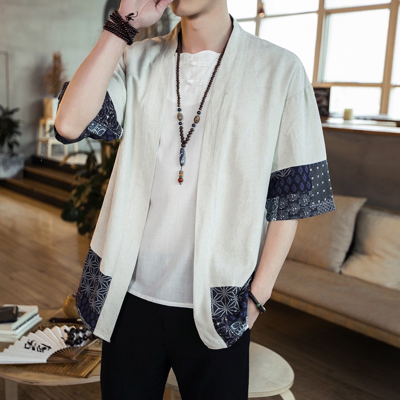 Japanese Kimono Men Cardigan S – Mens Fashion Jumpers recenzja i cena