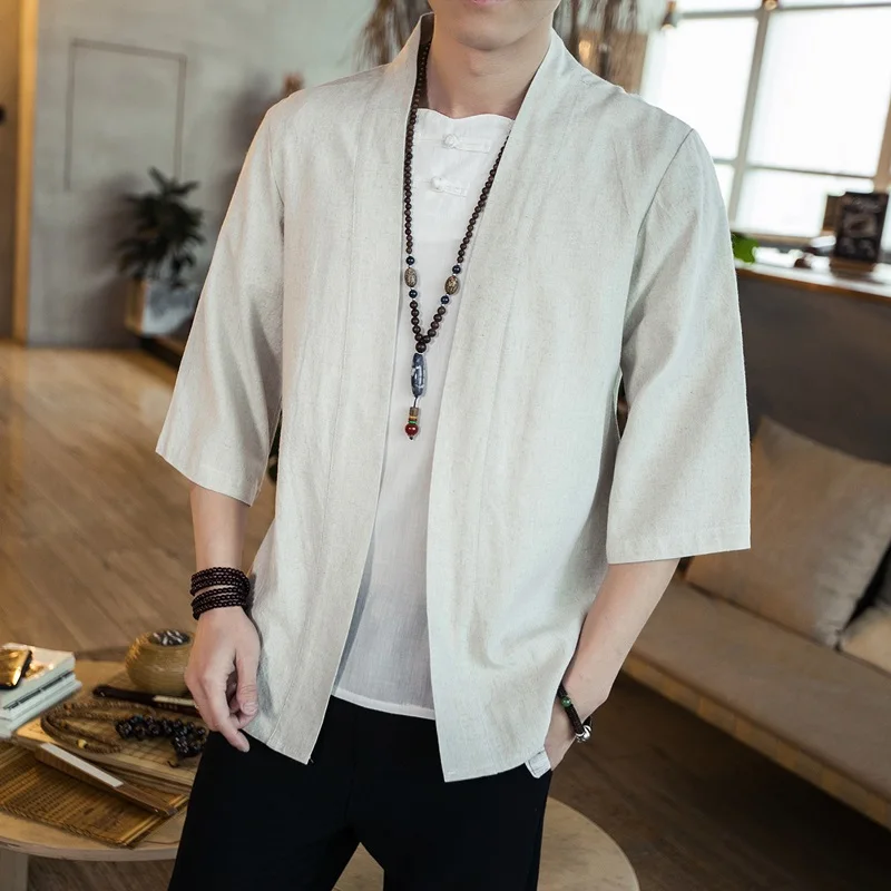 Japanese Kimono Men Cardigan S – Mens Fashion Jumpers recenzja i cena